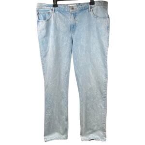 Abercrombie & Fitch Jeans Womens 18R 42x30 90’s Straight Low Rise Light Denim